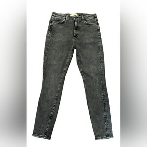 7 For All Mankind Luxe Vintage The Aubrey Black Skinny High Rise Jeans Size 31